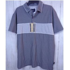 Marc Asher New York Golf Polo Short Sleeve Shirt Mens Gray Size‎ XL